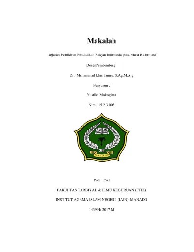Top PDF Makalah Revisi Pengertian Sejarah Pendidikan Islam - 123dok.com