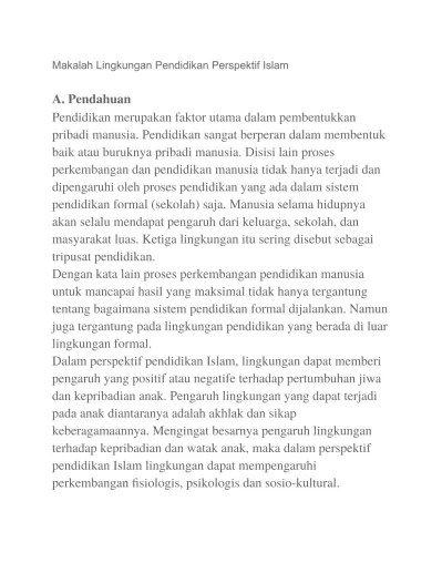Makalah Pendidikan Masyarakat Perspektif Doc