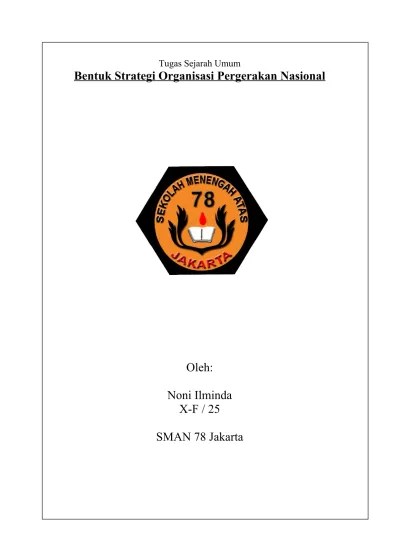 bentuk strategi pergerakan nasional indo