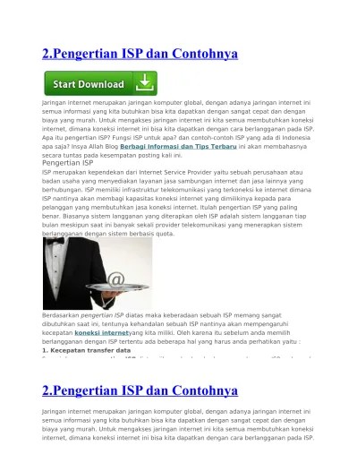 2. Pengertian ISP dan Contohnya
