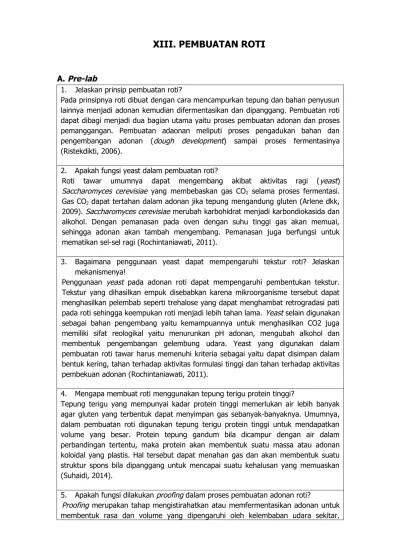 LAPORAN PRAKTIKUM ROTI MANIS DAN ROTI TA