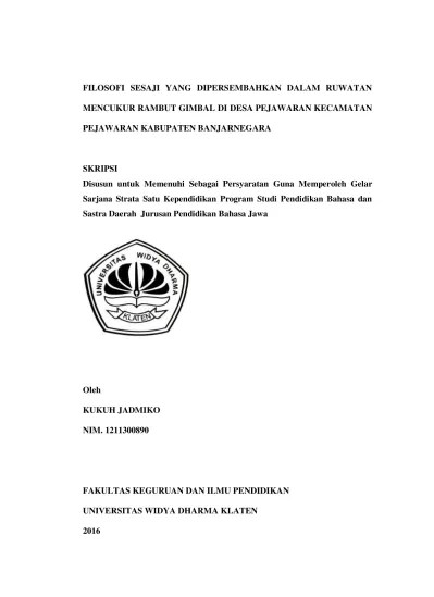 Top PDF Perancangan Buku Informasi Tentang Makna dan Filosofi Sajen Dalam  Ritual Budaya Sunda - 123dok.com