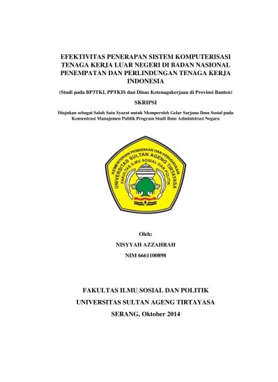 PERAN KONSULTASI BP3TKI PROVINSI NUSA TENGGARA BARAT DAN DILEMA BIROKRASI  DALAM PENANGANAN KASUS TENAGA KERJA INDONESIA