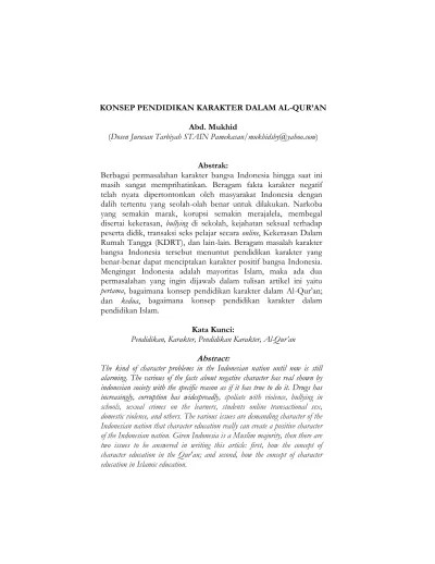 Top PDF Konsep pendidikan karakter dalam Qs. Al-A&rsquo;raf ayat 199-202 -  123dok.com