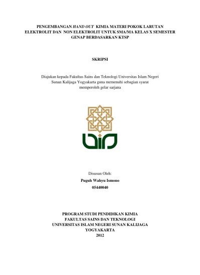 SOAL KIMIA KELAS 10 SEMESTER GENAP