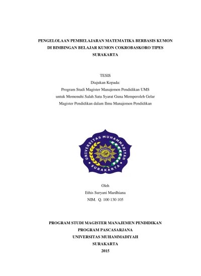 Top PDF Pengelolaan Manajemen Keuangan pada Lembaga Bimbingan Belajar  Primagama Veteran Surakarta - 123dok.com