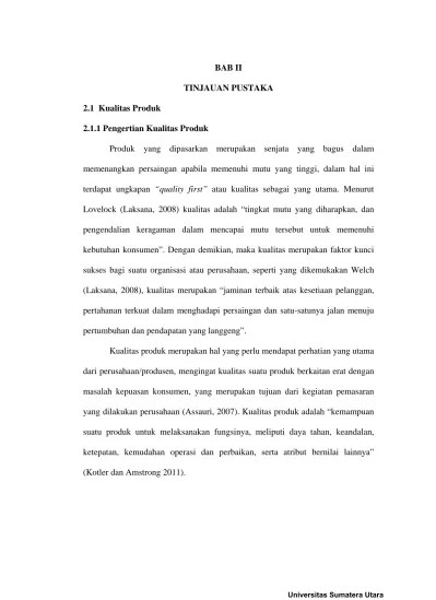 BAB II TINJAUAN PUSTAKA. Produk yang dipasarkan merupakan senjata yang  bagus dalam