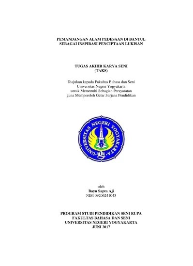 PEMANDANGAN ALAM PEDESAAN DATARAN TINGGI DIENG SEBAGAI OBJEK PENCIPTAAN  LUKISAN.