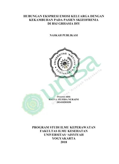 Top PDF Hubungan Ekspresi Emosi Keluarga Dengan Kekambuhan Pada Pasien  Skizofrenia Di RSJ Grhasia DIY - 123dok.com