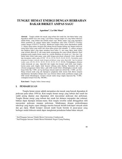Top PDF Berbagai Briket Sampah Alam Untuk Bahan Bakar Tungku Hemat Energi  (the) S1 Dan S2 - 123dok.com