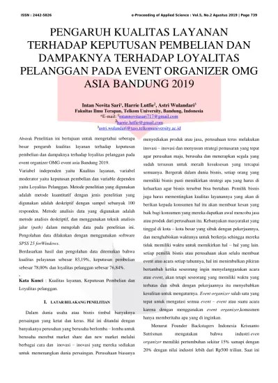 Bab I Pendahuluan 1 1 Gambaran Umum Objek Penelitian Gambaran Umum Omg Event Asia
