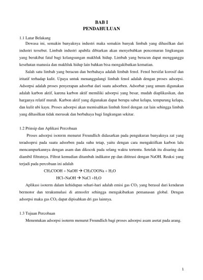 LAPORAN ADSORPSI ISOTERM