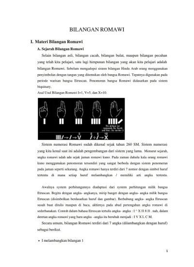MAKALAH BILANGAN ROMAWI