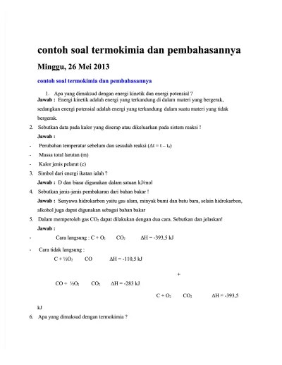 contoh soal termokimia dan pembahasannya.docx