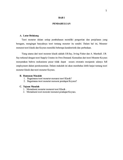 Perbedaan Teori Keynes Dan Teori Klasik