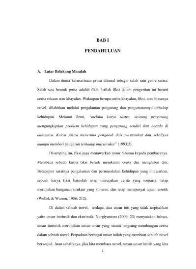 1 BAB I PENDAHULUAN 1.1 Latar Belakang - Analisis Tokoh Jia Baoyu Pada  Novelhónglóumèng Karya Cao Xueqin