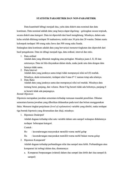 BAGIAN 1 PENGERTIAN UI KORELASI PARAMETRIK