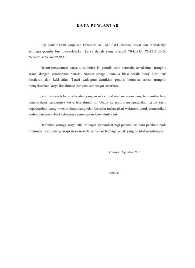 KARYA TULIS ILMIAH BAHAYA MEROKOK