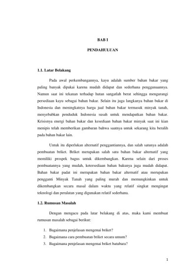 makalah briket