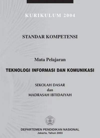 Top PDF Standar Kompetensi Mata Pelajaran TIK SD KBK - 123dok.com