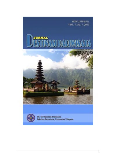 ANALISIS TOURISM AREA LIFE CYCLE