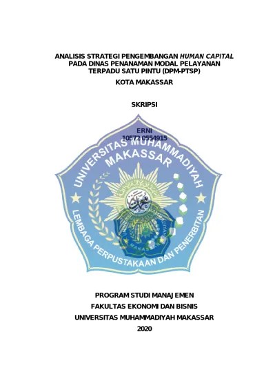 Strategi pengembangan pelaksanaan pelayanan terpadu satu pintu (PTSP)  penanaman modal di Provinsi DKI Jakarta: