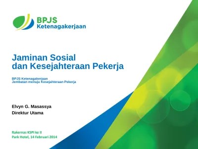 Jaminan Sosial dan Kesejahteraan Pekerja