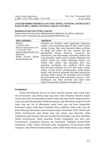 Jurnal Syntax Admiration Vol. 1 No. 7 November 2020