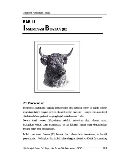 BAB II INSEMINASI BUATAN (IB)