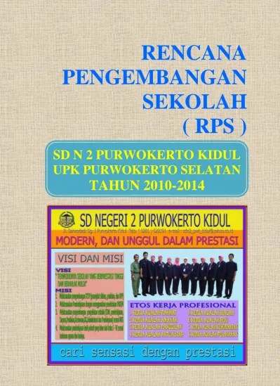 Penyusunan Rencana Pengembangan Sekolah (RPS)