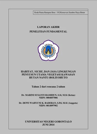 LAPORAN AKHIR PENELITIAN FUNDAMENTAL