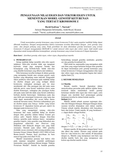 Bab 7 Pewarisan Sifat pada Makhluk Hidup