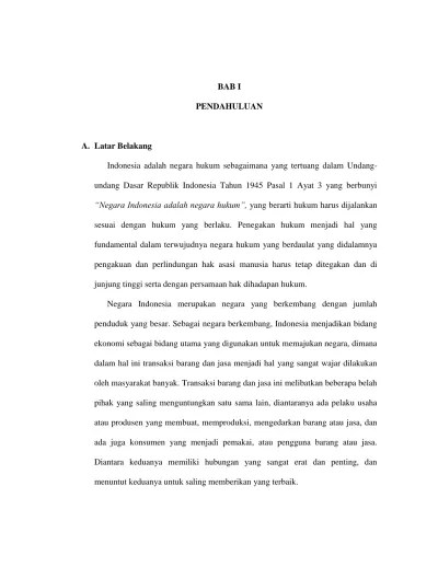 Contoh Makalah Tentang Konsep Indonesia Sebagai Negara Hukum