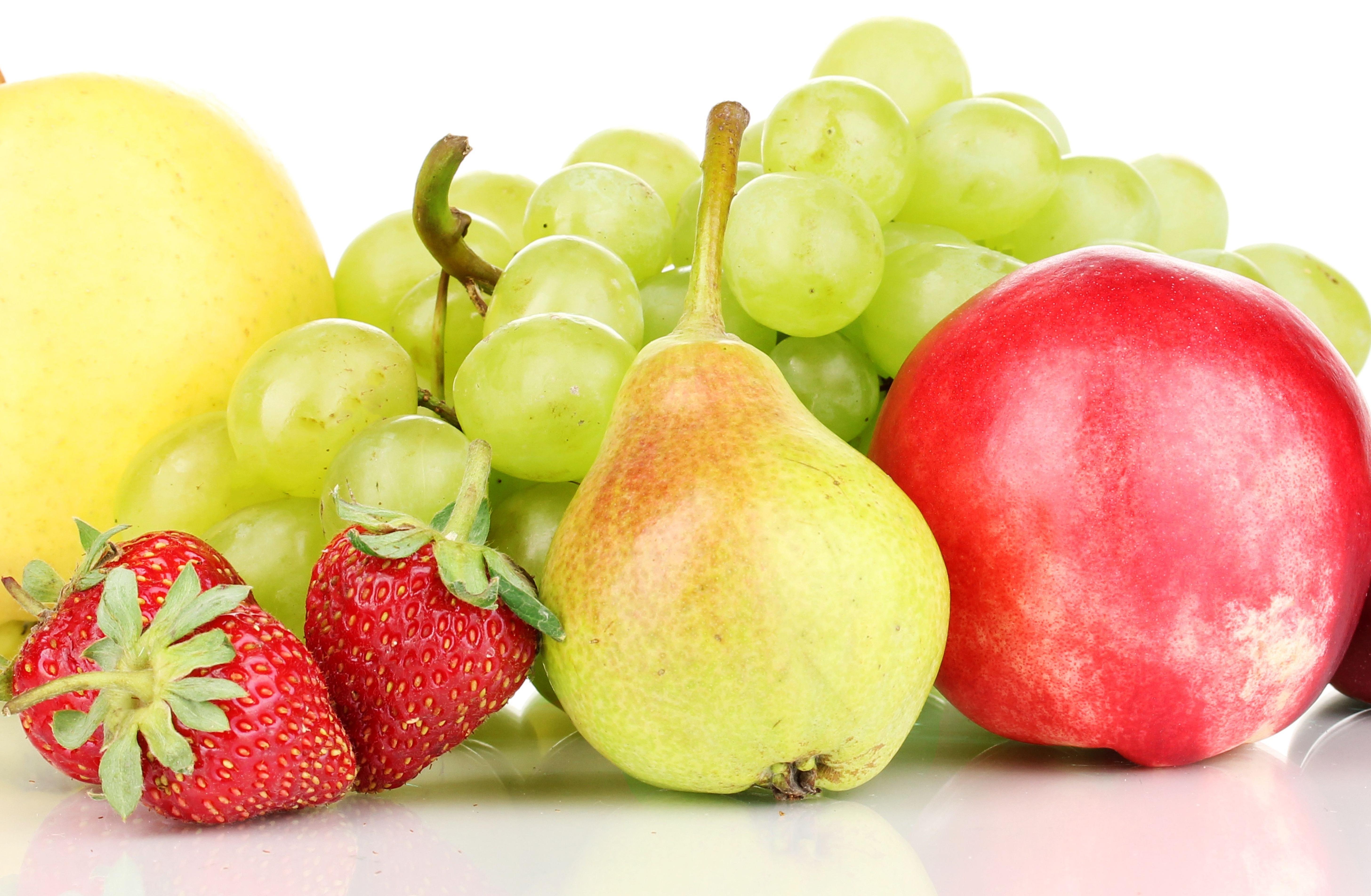 wallpaper apples, pears, grapes HD Widescreen High Definition