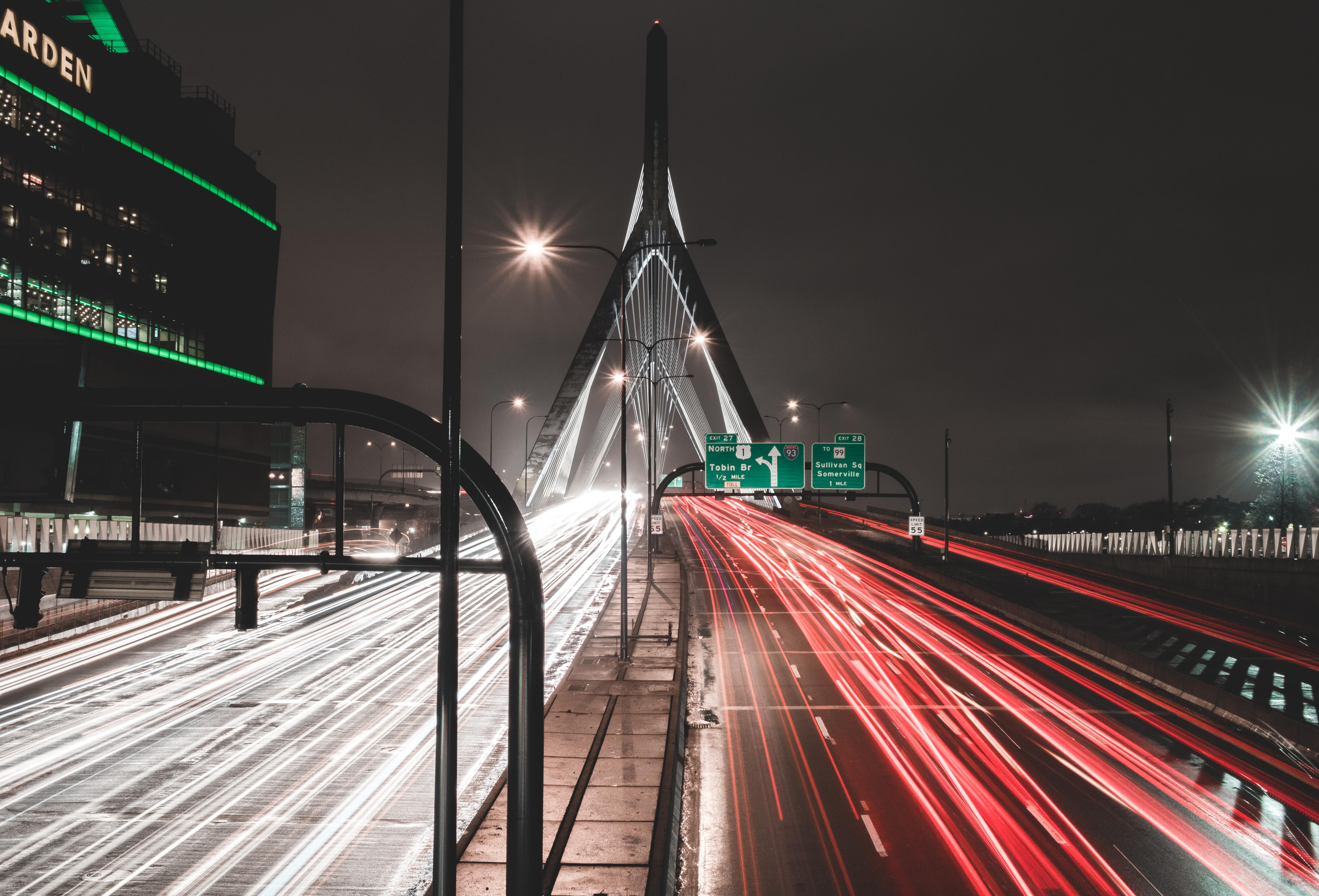 wallpaper road, route, bridge HD Widescreen High Definition