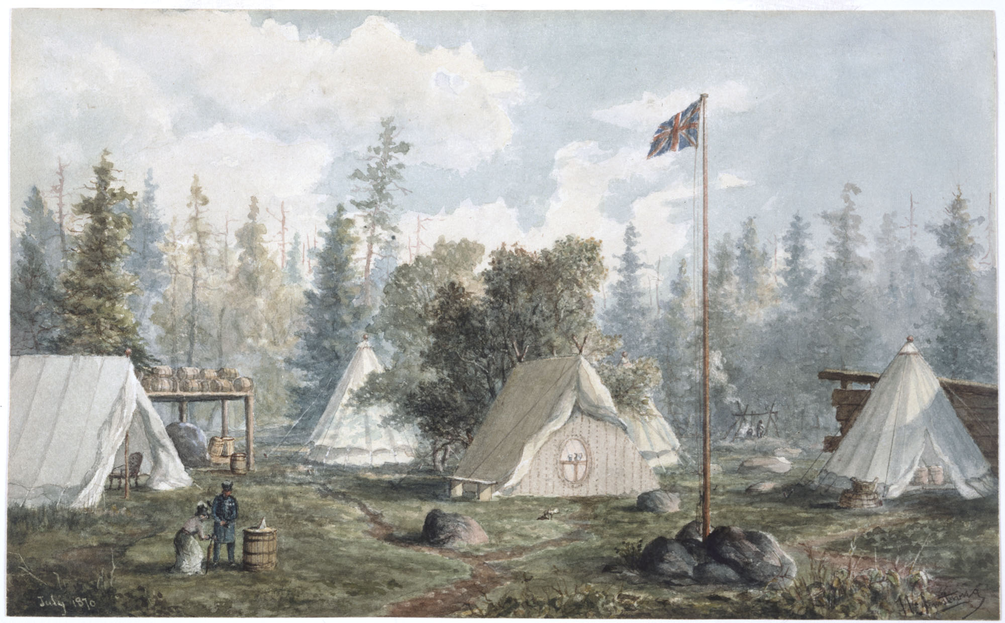 ARCHIVED Red River Expedition, Colonel Wolseley's camp, Prince Arthur