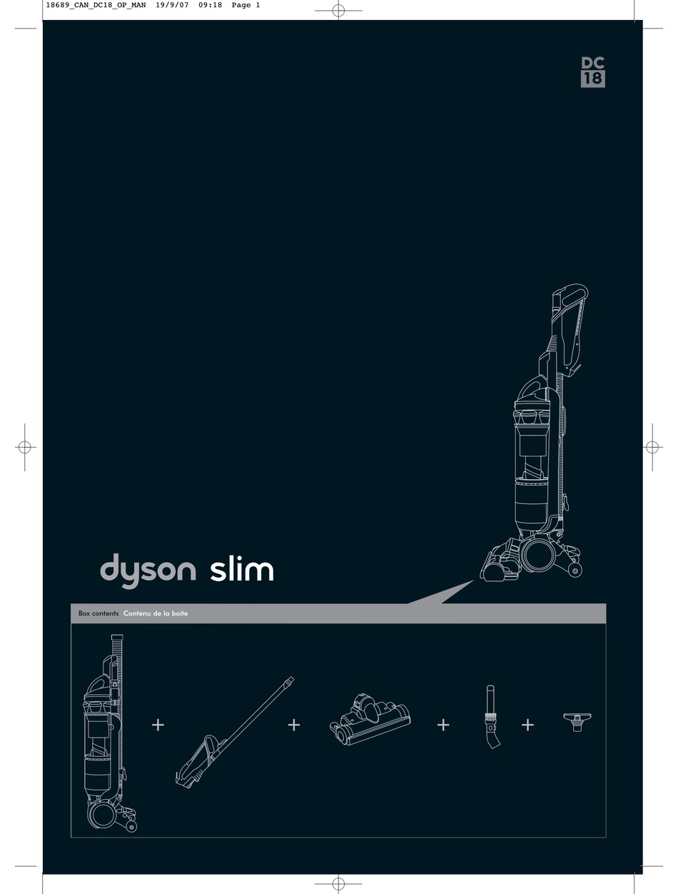 DYSON SLIM INSTRUCTIONS MANUAL Pdf Download ManualsLib