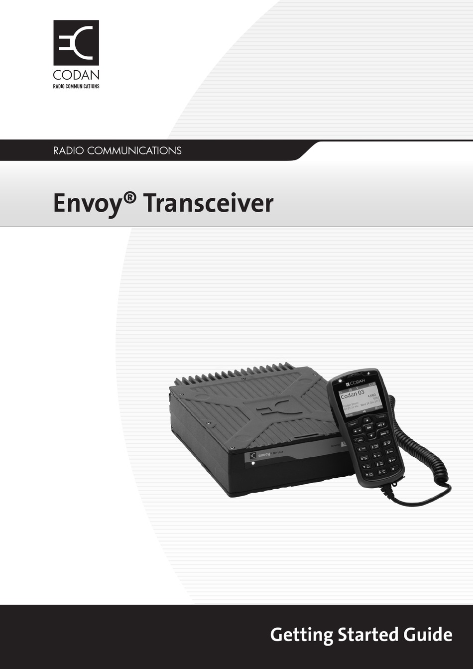 CODAN ENVOY GETTING STARTED MANUAL Pdf Download ManualsLib