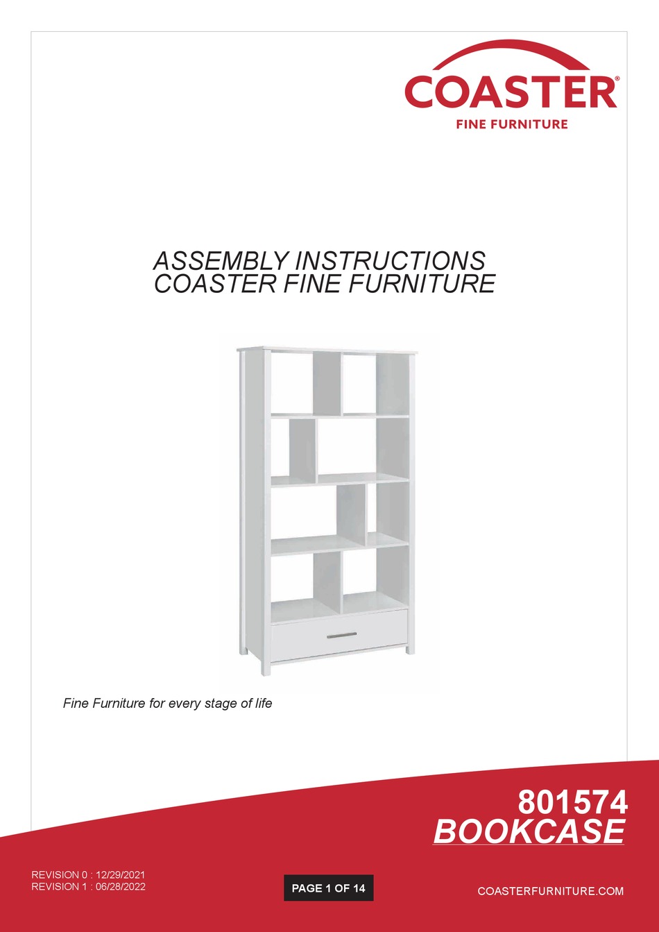 COASTER 801574 ASSEMBLY INSTRUCTIONS MANUAL Pdf Download ManualsLib
