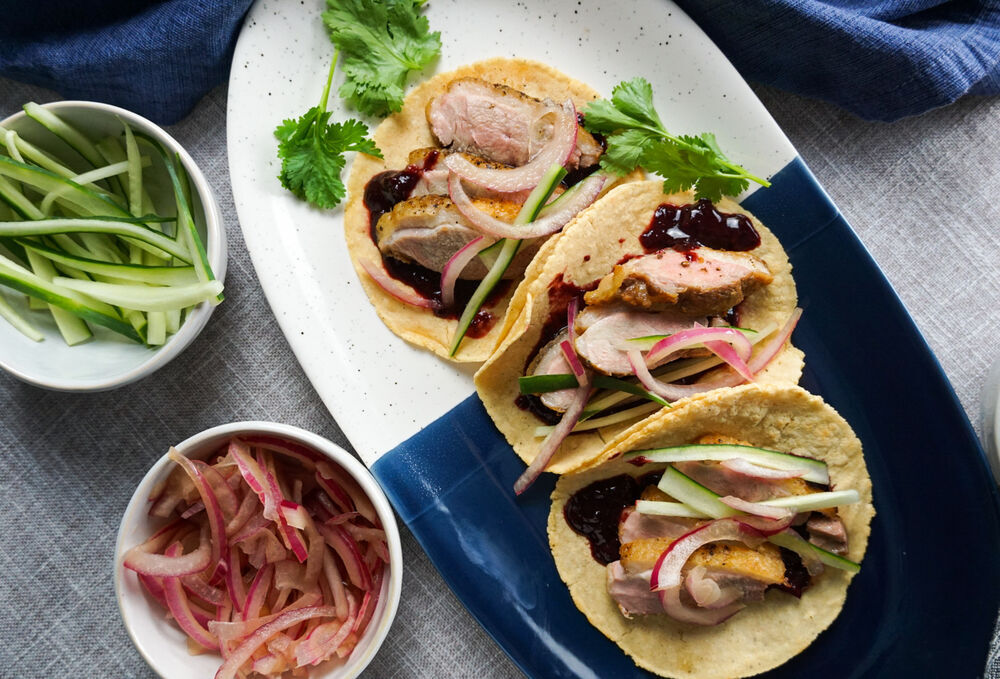 Crispy Duck Breast Tacos Recipe The Feedfeed