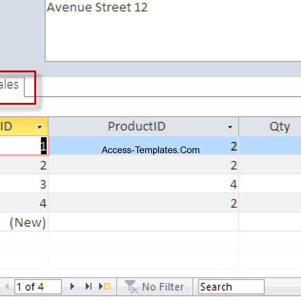 MS Access Tab Control in Form Tables or Subform Access Database and