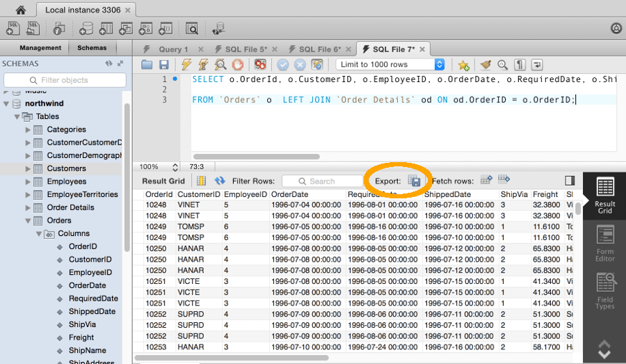 Excel query table mysql fecolmuscle