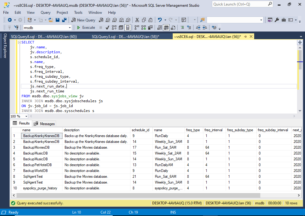 4 Ways to Get a List of Schedules in SQL Server Agent (TSQL)
