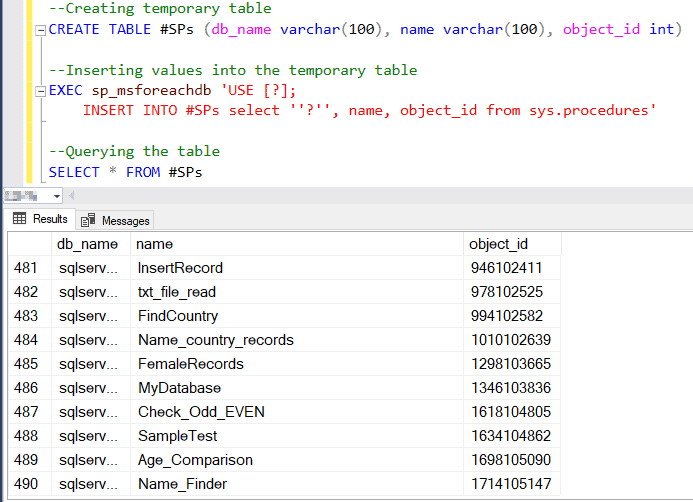 How to view stored procedure in SQL Server