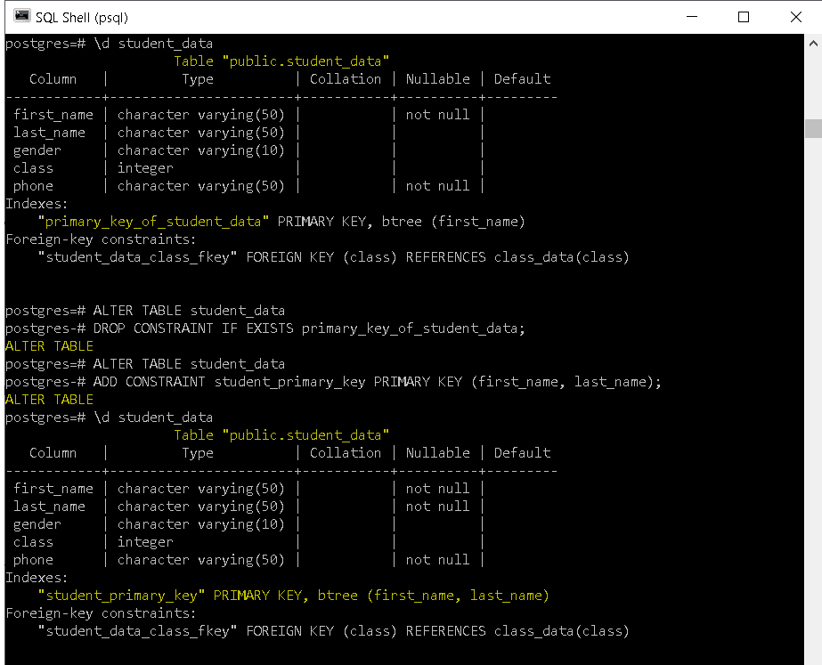 PostgreSQL ALTER TABLE + 19 Examples