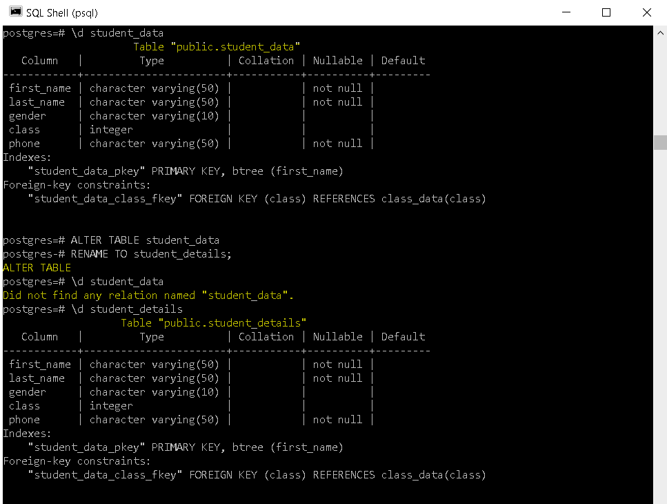 PostgreSQL ALTER TABLE + 19 Examples