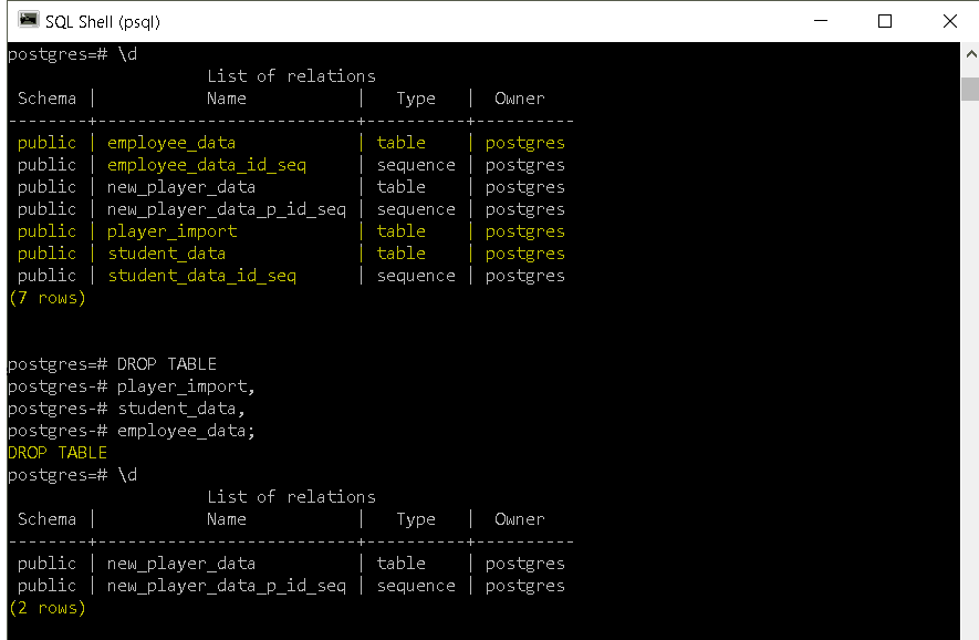How to DROP TABLE in PostgreSQL [With Different Examples