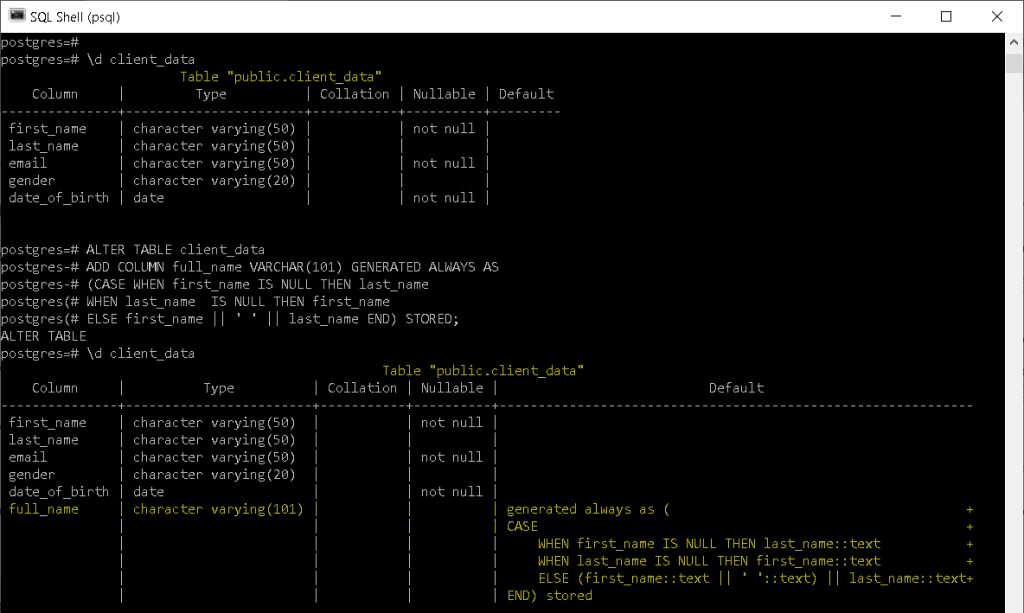 PostgreSQL ADD COLUMN + 17 Examples