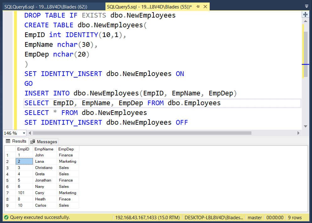 SQL Server INSERT INTO SELECT + Examples