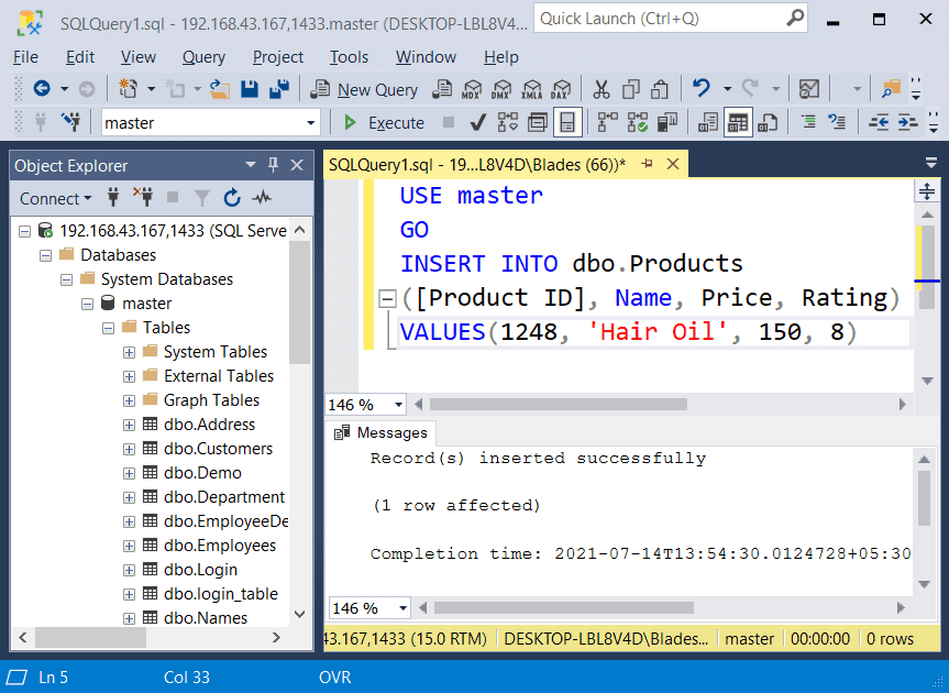 SQL Server Trigger After Insert